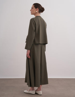 Luna Fırfırlı Takım - Haki