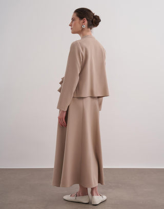 Luna Fırfırlı Takım - Bej