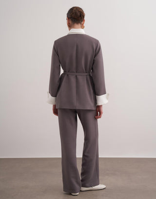 Nancy Kemerli Takım - Gri