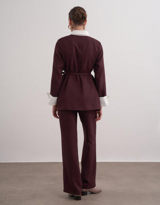 Nancy Kemerli Takım - Bordo