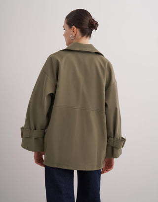 Maureen Kısa Trenç - Haki