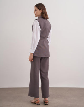 Cara Yelekli Takım - Antrasit