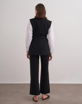 Cara Yelekli Takım - Siyah