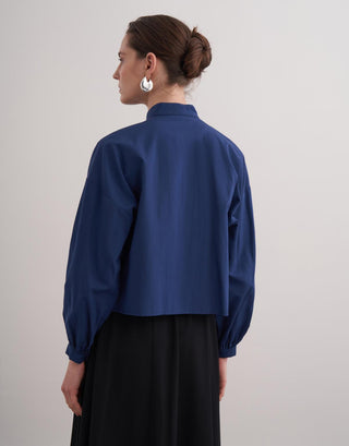 Lexi Crop Gömlek - Lacivert