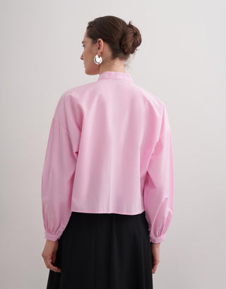 Lexi Crop Gömlek - Pembe