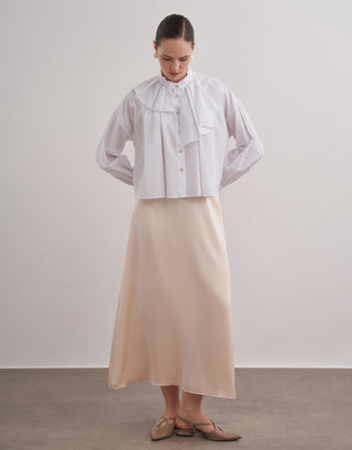 Lexi Crop Gömlek - Beyaz