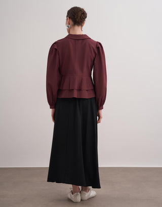 Sadie gömlek - Bordo