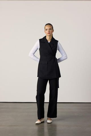 Laura Yelekli Takım - Siyah