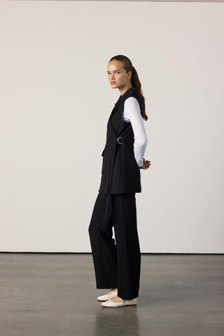 Laura Yelekli Takım - Siyah