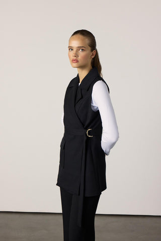 Laura Yelekli Takım - Siyah