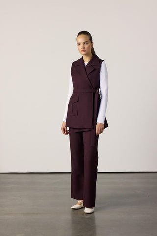 Laura Yelekli Takım - Bordo