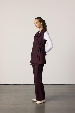 Laura Yelekli Takım - Bordo