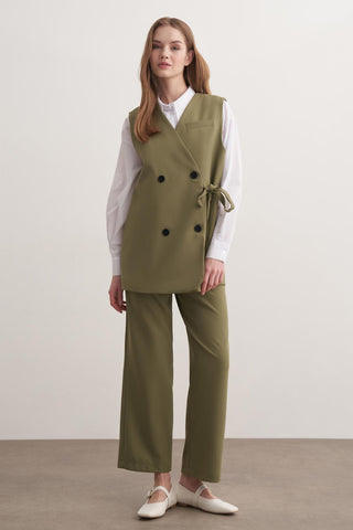 Monica Yelekli Takım - Haki