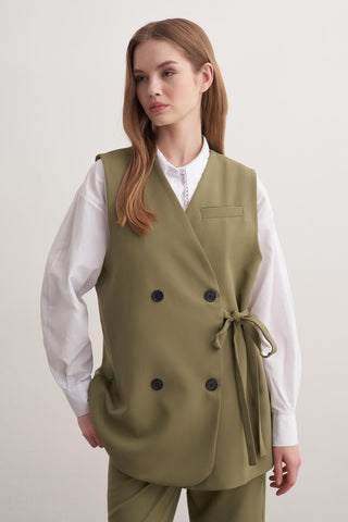 Monica Yelekli Takım - Haki