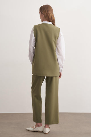 Monica Yelekli Takım - Haki