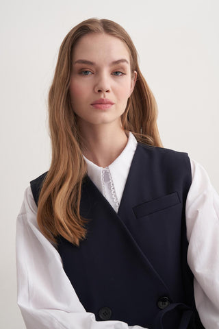 Monica Yelekli Takım - Lacivert