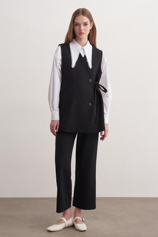 Monica Yelekli Takım - Siyah