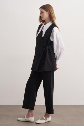 Monica Yelekli Takım - Siyah