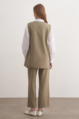 Monica Yelekli Takım - Soft Yeşil