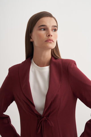 Naomi Pantolonlu Takım - Bordo