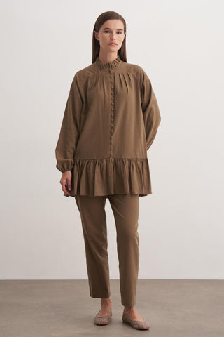 Perla Pantolonlu Takım - Haki