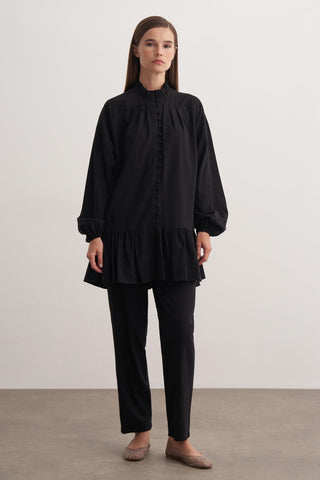 Perla Pantolonlu Takım - Siyah