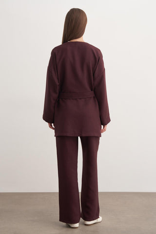Jayla Kemerli Takım - Bordo