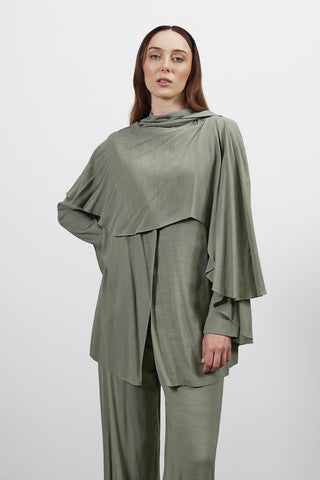 Lorena Pelerinli Takım - Mint