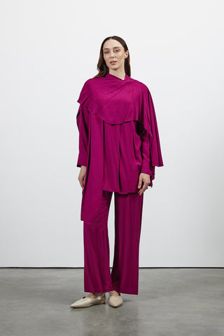 Lorena Pelerinli Takım - Mürdüm