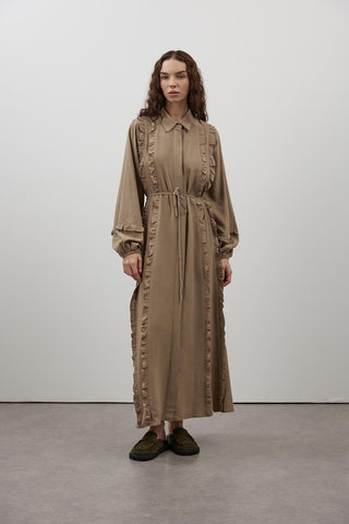 Caitlyn Elbise - Koyu Vizon