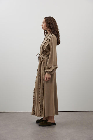 Caitlyn Elbise - Koyu Vizon