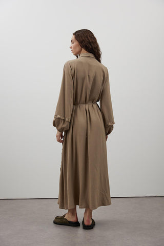 Caitlyn Elbise - Koyu Vizon