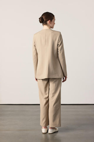 Summer Ceketli Takım - Bej