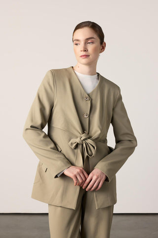 Summer Ceketli Takım - Vizon