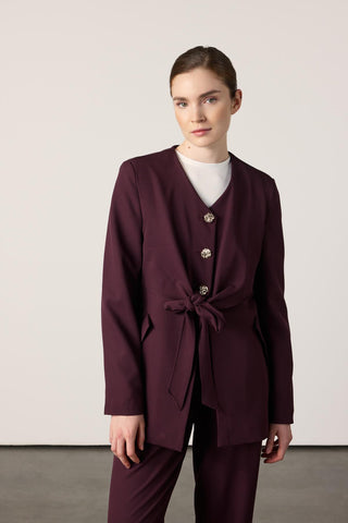 Summer Ceketli Takım - Bordo