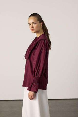 Elsa gömlek - Bordo