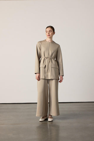 Greta Scuba Takım - Bej