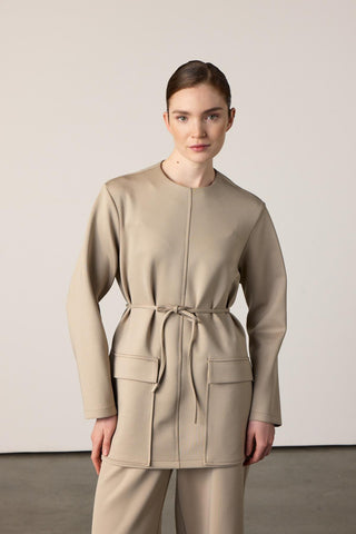 Greta Scuba Takım - Bej