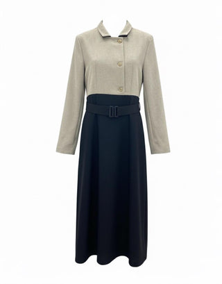 Etta Kemerli Elbise - Vizon