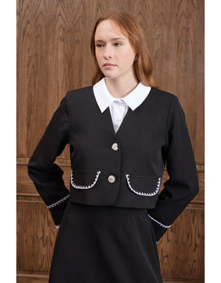 Lina Nakış Detaylı Takım - Siyah