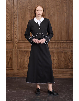 Lina Nakış Detaylı Takım - Siyah