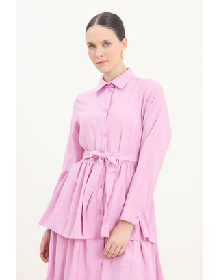 Melody elbise - Pembe