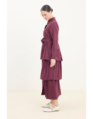 Melody elbise - Bordo