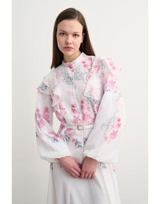 Brice Çiçek Desenli Takım - Pembe