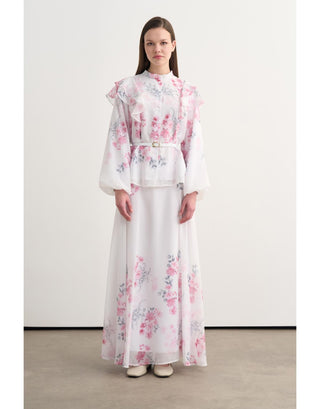 Brice Çiçek Desenli Takım - Pembe