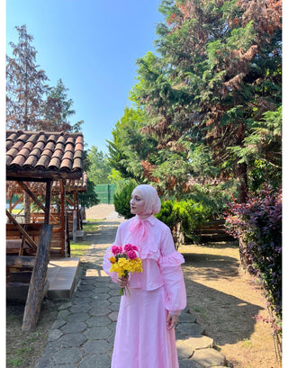 Mia Etekli Takım - Pembe