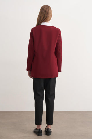 Yan Bağlamalı Ceket - Kırmızı