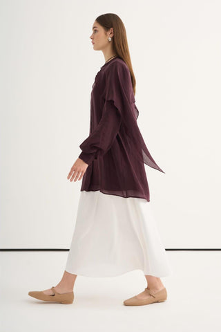 Dalia Gömlek - Bordo