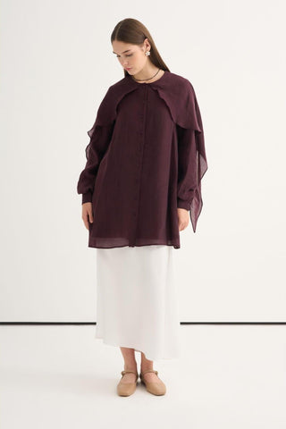 Dalia Gömlek - Bordo