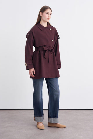 Sally Kemerli Kap - Bordo